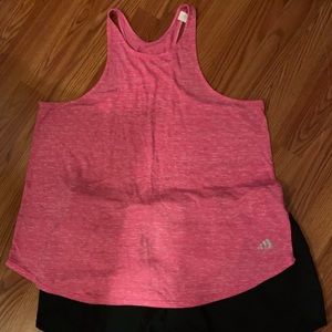 XL Addias shirt and active shorts